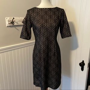 R&K Black lace shift dress